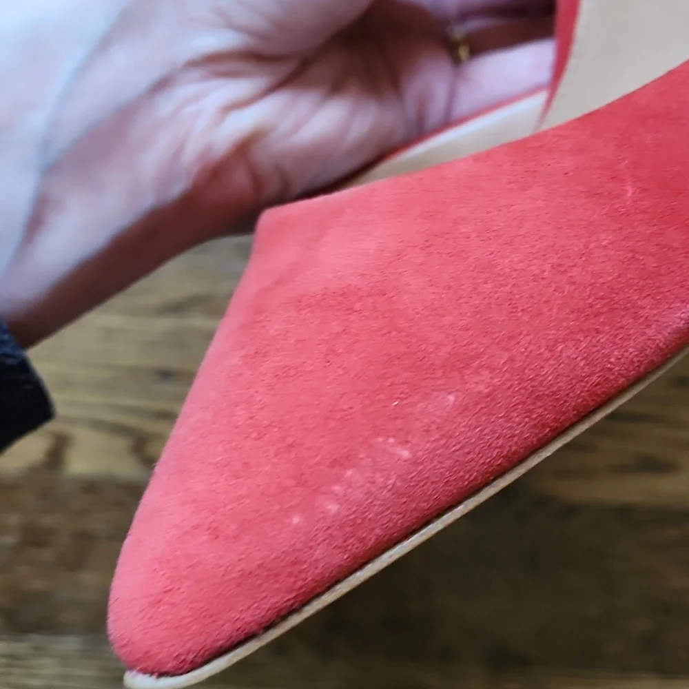 Coral Suede J Crew Heels - Picture 8 of 13